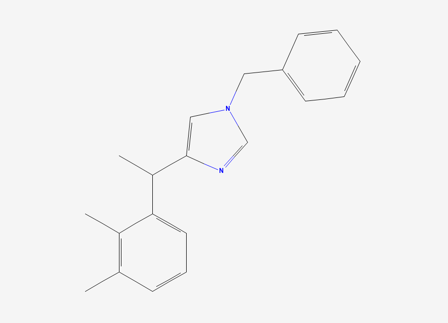 Two-dimensional chemical structure of N3-Benzyl Medetomidine, CAS 2197018-01-0