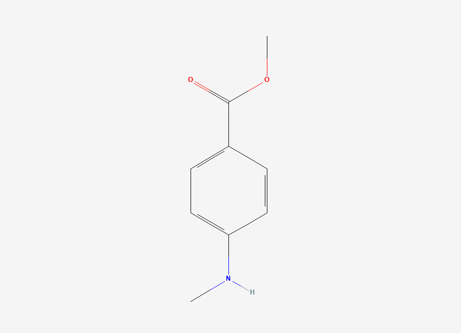 Two-dimensional chemical structure of Methyl 4-methylaminobenzoate