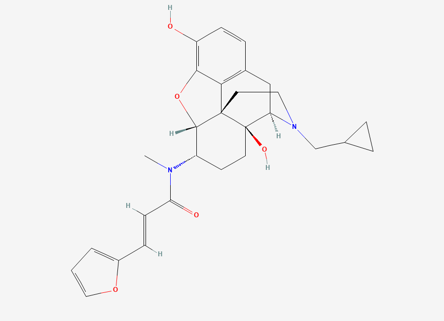 Two-dimensional chemical structure of Nalfurafine Impurity 34