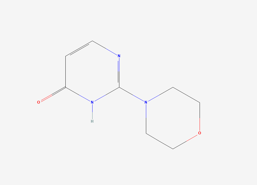Two-dimensional chemical structure of 2-Morpholin-4-yl-pyrimidin-4-ol