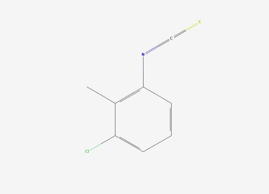 Two-dimensional chemical structure of 1-Chloro-3-isothiocyanato-2-methylbenzene