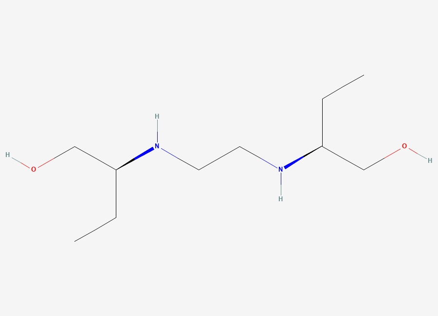 Two-dimensional chemical structure of Ethambutol, CAS 74-55-5