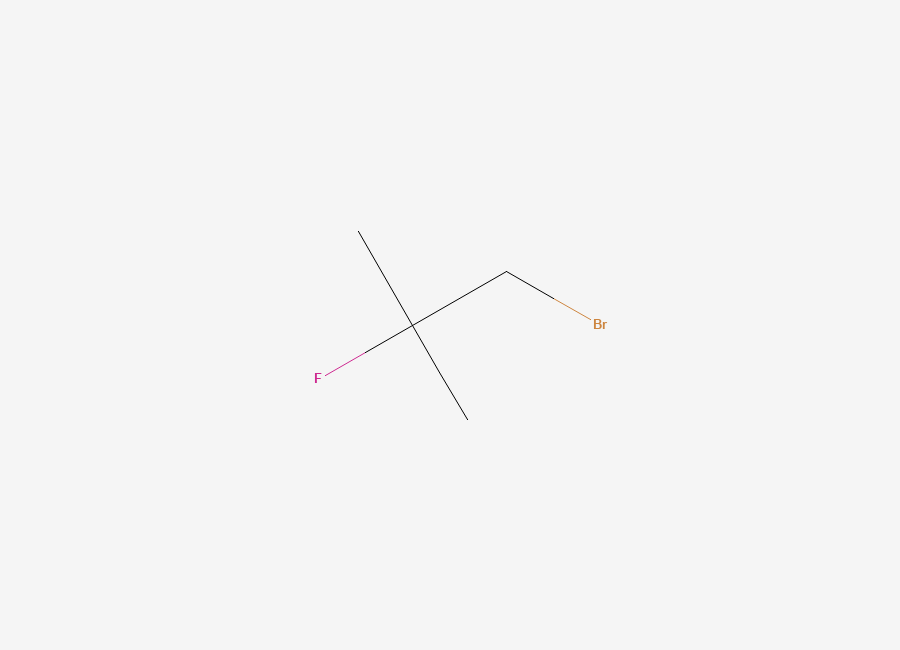 Two-dimensional chemical structure of Propane, 1-bromo-2-fluoro-2-methyl-