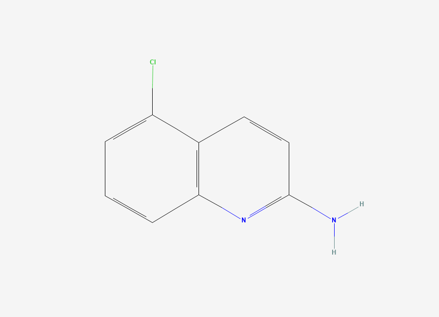 Two-dimensional chemical structure of 5-Chloroquinolin-2-amine