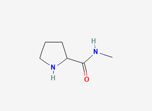 Two-dimensional chemical structure of N-methylpyrrolidine-2-carboxamide