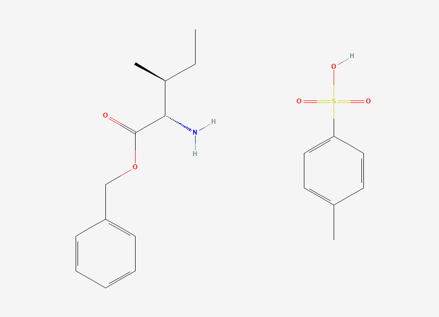 Two-dimensional chemical structure of O-Benzyl-L-isoleucine toluene-p-sulphonate