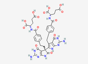 Two-dimensional chemical structure of Pemetrexed EP Impurity C, CAS 1802552-16-4