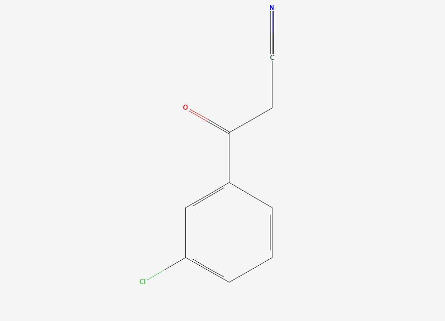 Two-dimensional chemical structure of 3-(3-Chlorophenyl)-3-oxopropanenitrile