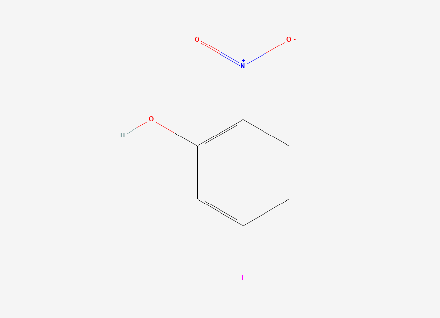 Two-dimensional chemical structure of 5-Iodo-2-nitrophenol
