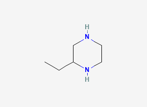 Two-dimensional chemical structure of 2-Ethylpiperazine