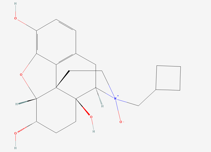 Two-dimensional chemical structure of Nalbuphine N-oxide, CAS 112242-13-4