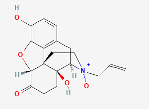 Two-dimensional chemical structure of Naloxone N-Oxide, CAS 112242-14-5