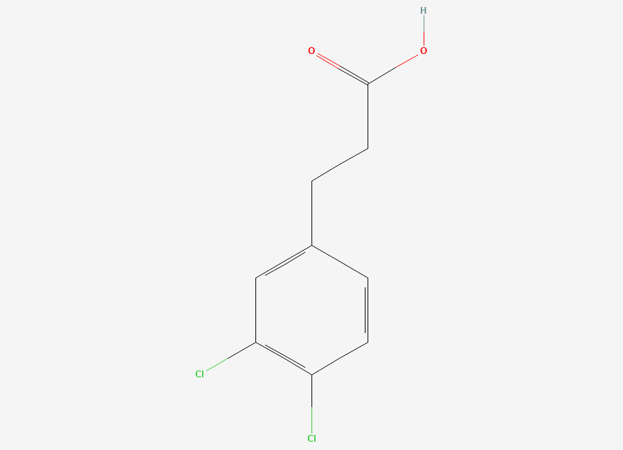 Two-dimensional chemical structure of 3-(3,4-Dichlorophenyl)propionic acid