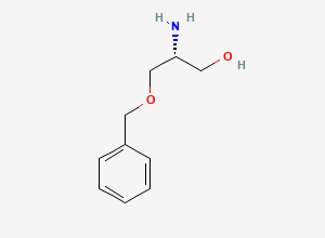 Two-dimensional chemical structure of 2-Amino-3-(benzyloxy)propan-1-ol