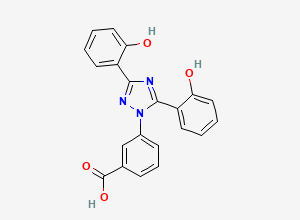 Two-dimensional chemical structure of Deferasirox 1,3-Isomer, CAS 2254105-61-6