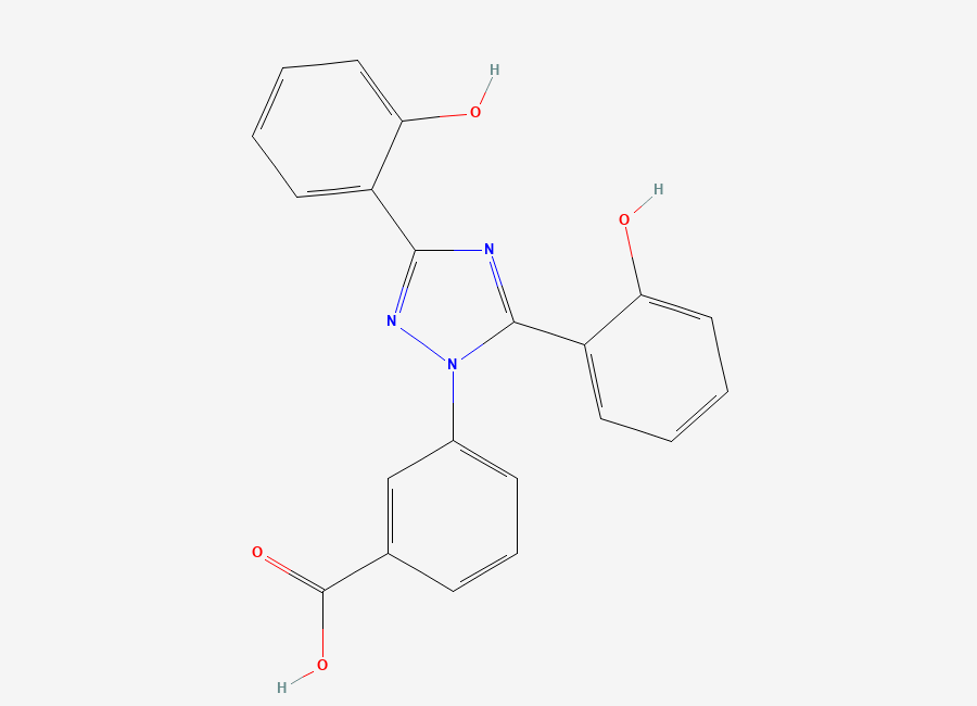 Two-dimensional chemical structure of Deferasirox 1,3-Isomer, CAS 2254105-61-6