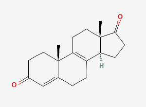 Two-dimensional chemical structure of Androsta-4,8-diene-3,17-dione