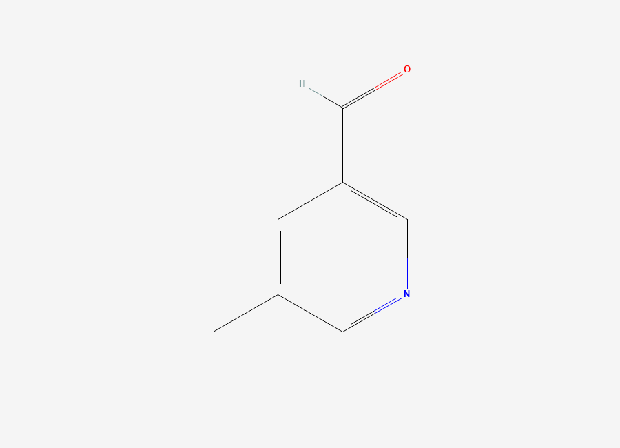 Two-dimensional chemical structure of 5-Methylpyridine-3-carbaldehyde