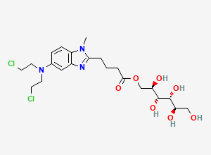 Two-dimensional chemical structure of Bendamustine Related Compound F, CAS 1869075-89-7