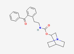 Two-dimensional chemical structure of Solifenacin Benzoyl (S)-Quinuclidinyl Impurity, CAS 2407763-28-2