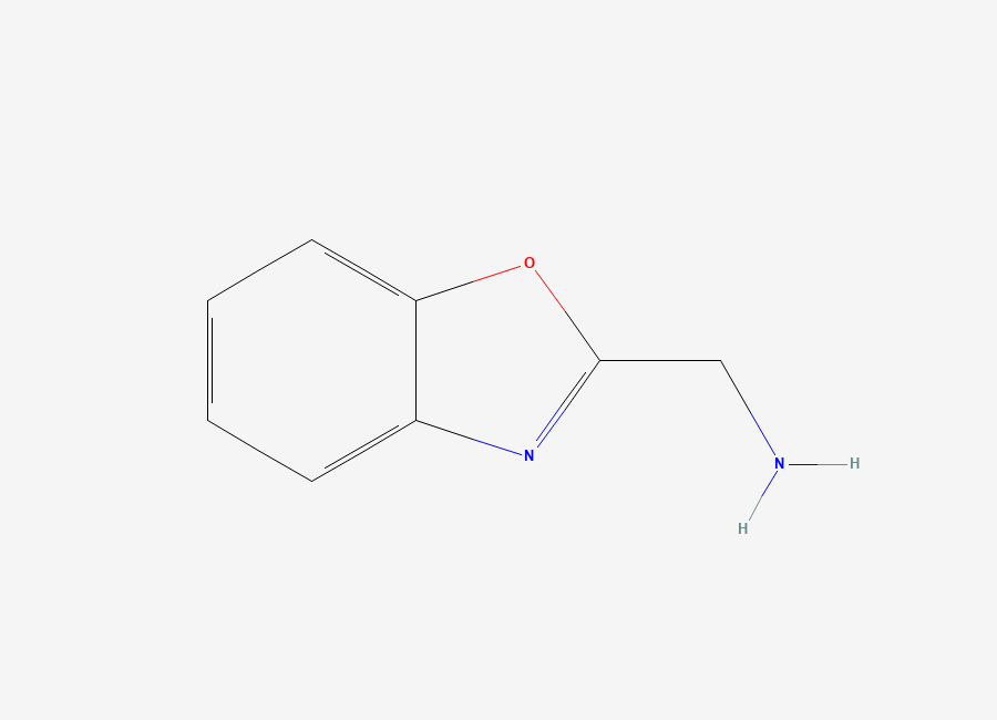 Two-dimensional chemical structure of 1-(1,3-Benzoxazol-2-yl)methanamine