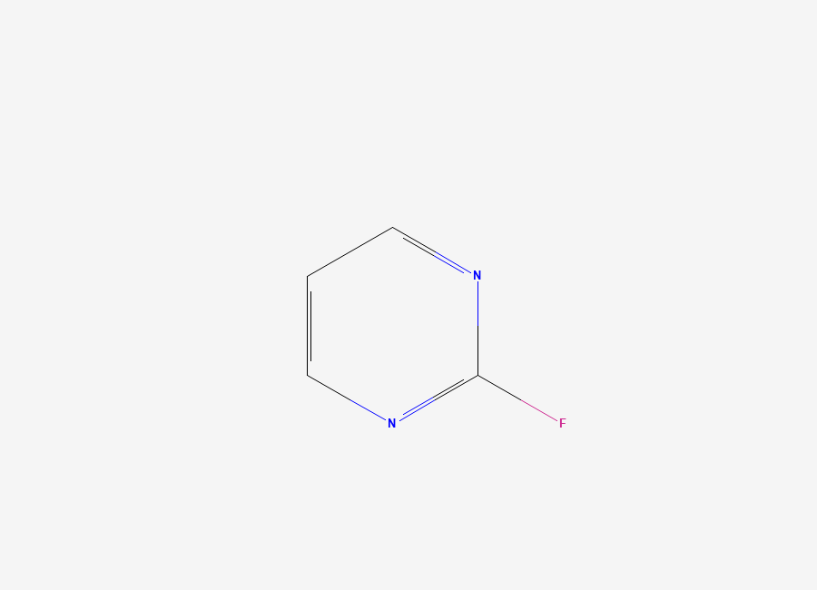 Two-dimensional chemical structure of 2-Fluoropyrimidine