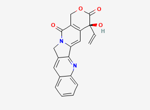 Two-dimensional chemical structure of (20S)-18,19-Dehydrocamptothecin