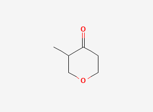 Two-dimensional chemical structure of 3-Methyloxan-4-one