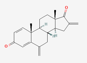 Two-dimensional chemical structure of Exemestane EP Impurity C, CAS 2130745-60-5