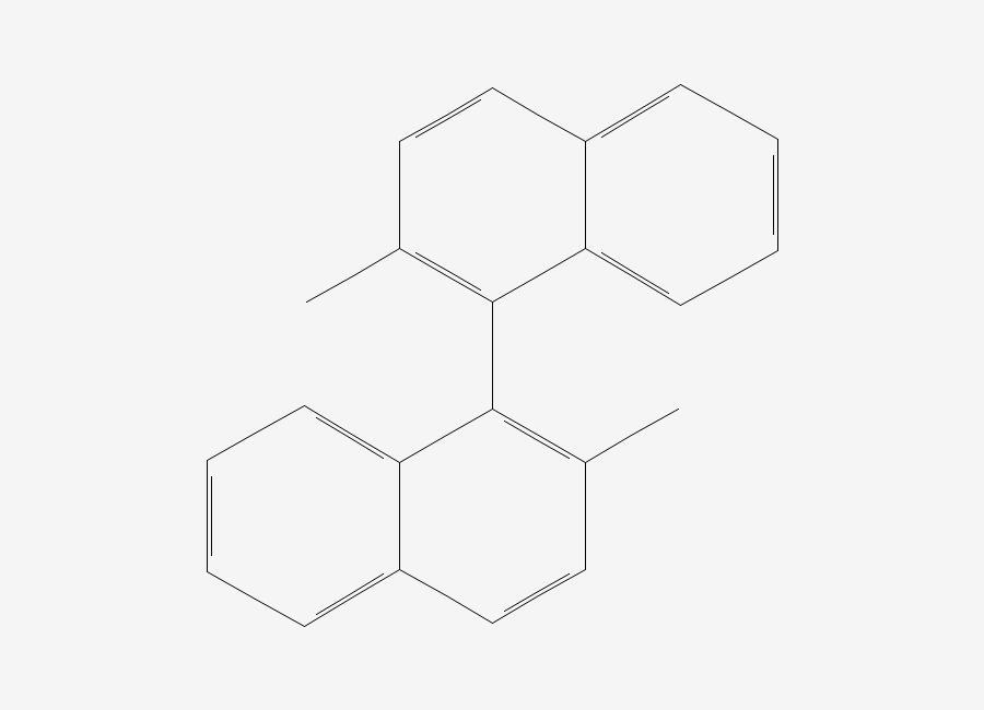 Two-dimensional chemical structure of 1,1'-Binaphthalene, 2,2'-dimethyl-
