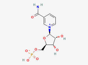 Two-dimensional chemical structure of Nicotinamide Mononucleotide