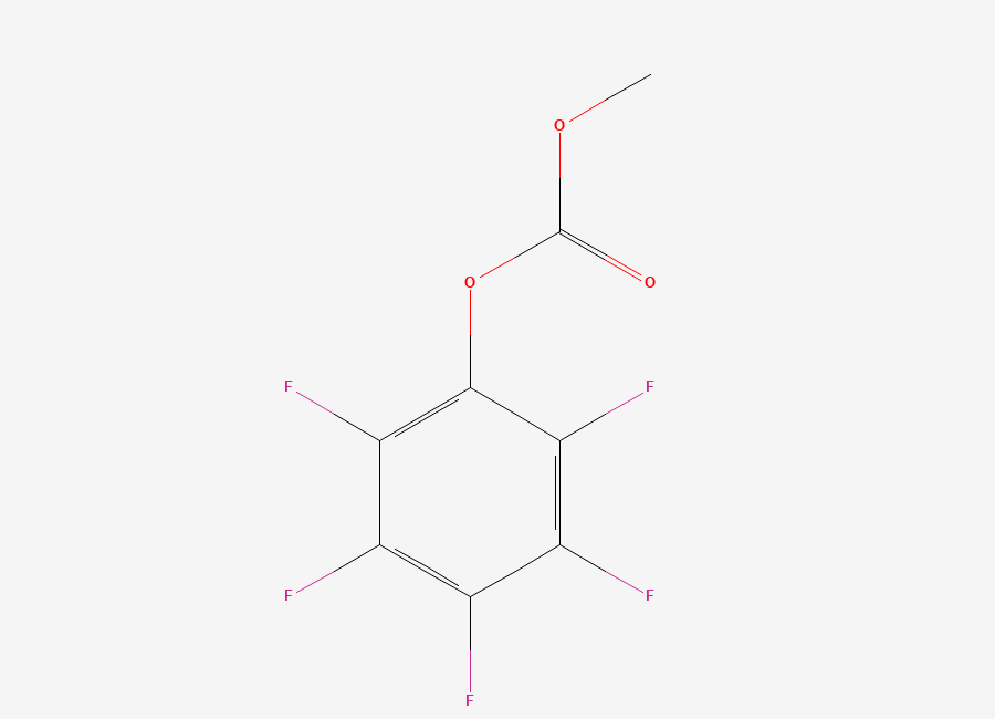 Two-dimensional chemical structure of Methyl Pentafluorophenyl Carbonate