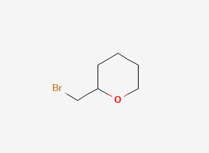 Two-dimensional chemical structure of 2-(Bromomethyl)tetrahydro-2H-pyran