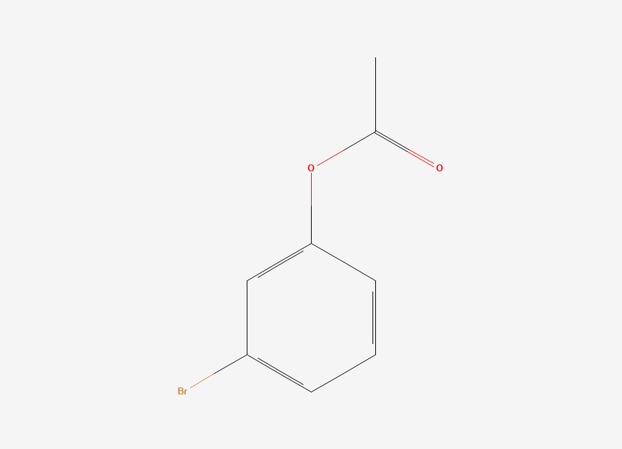 Two-dimensional chemical structure of Phenol, 3-bromo-, 1-acetate