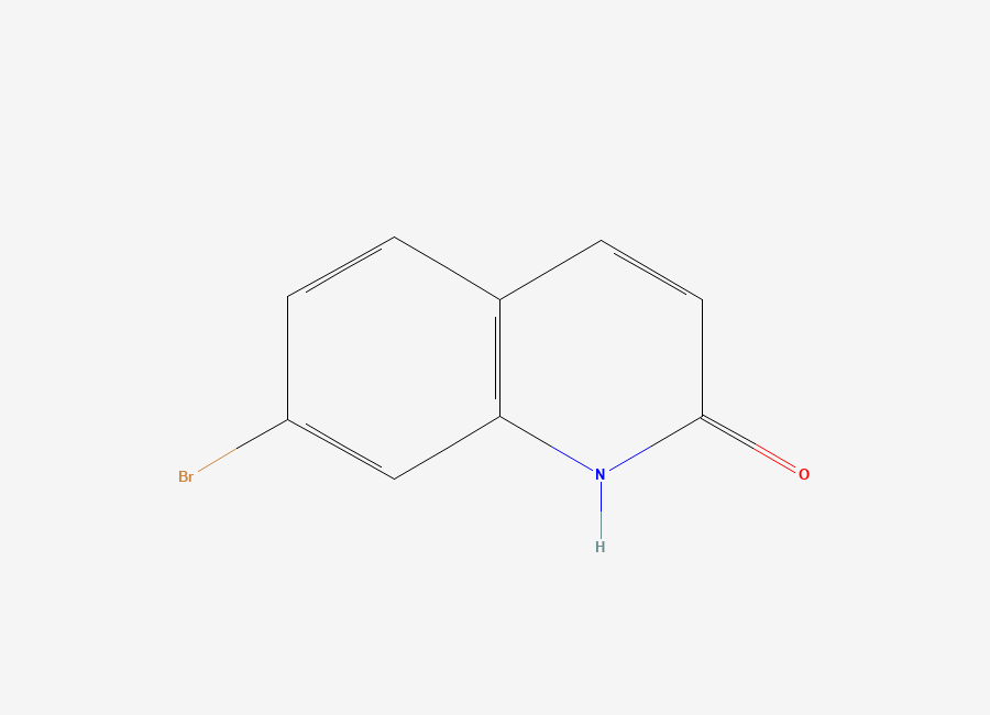 Two-dimensional chemical structure of 7-Bromoquinolin-2(1H)-one