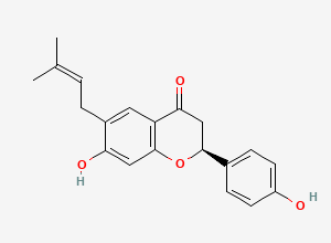 Two-dimensional chemical structure of Bavachin