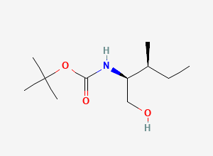 Two-dimensional chemical structure of N-Boc-(2S,3S)-(-)-2-Amino-3-methyl-1-pentanol