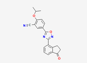 Two-dimensional chemical structure of Ozanimod Metabolite, CAS 2251699-84-8