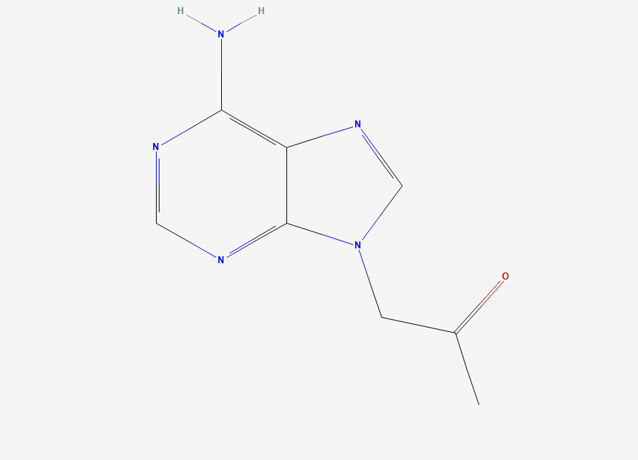 Two-dimensional chemical structure of 1-(6-Amino-9H-purin-9-yl)propan-2-one