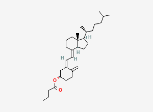 Two-dimensional chemical structure of Cholecalciferol EP Impurity F / Cholecalciferol Butyrate, CAS 31316-20-8
