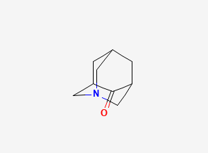 Two-dimensional chemical structure of 1-Azatricyclo(3.3.1.1,3,7)decan-4-one