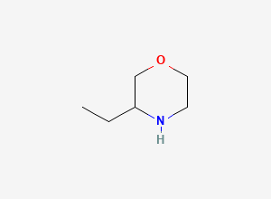 Two-dimensional chemical structure of 3-Ethylmorpholine