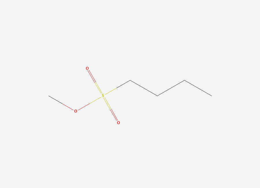 Two-dimensional chemical structure of 1-Butanesulfonic acid, methyl ester