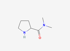 Two-dimensional chemical structure of N,N-Dimethylprolinamide