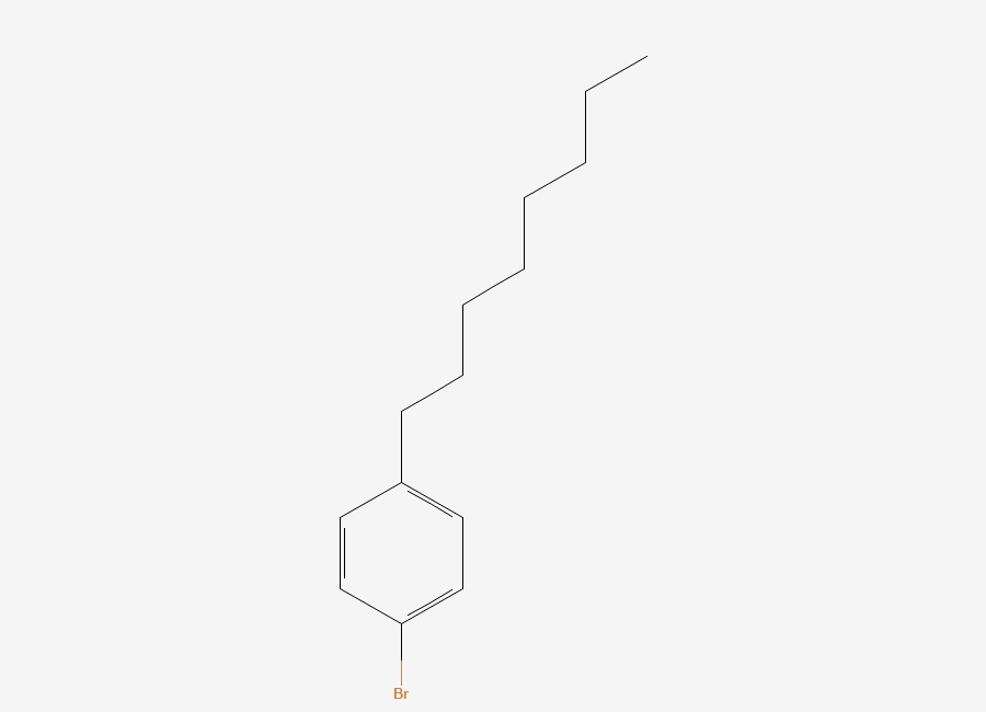 Two-dimensional chemical structure of p-Bromophenyloctane