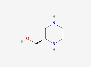 Two-dimensional chemical structure of [(2S)-piperazin-2-yl]methanol
