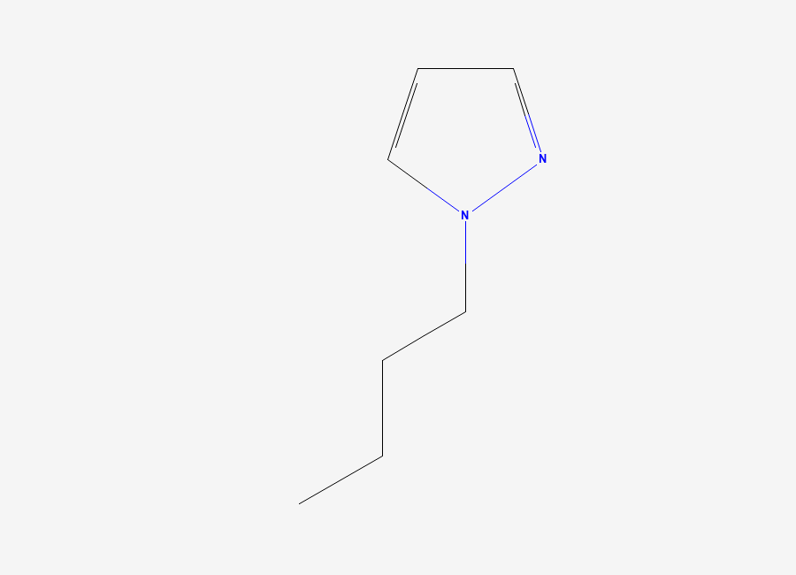 Two-dimensional chemical structure of 1-butyl-1H-pyrazole