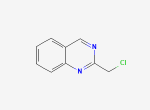 Two-dimensional chemical structure of 2-(Chloromethyl)quinazoline, CAS 6148-18-1