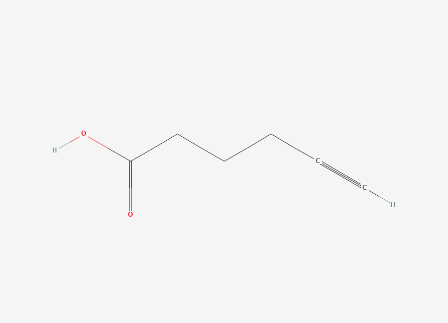 Two-dimensional chemical structure of 5-Hexynoic acid