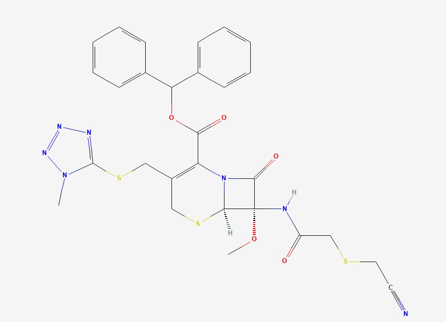 Two-dimensional chemical structure of Cefmetazole Impurity 24